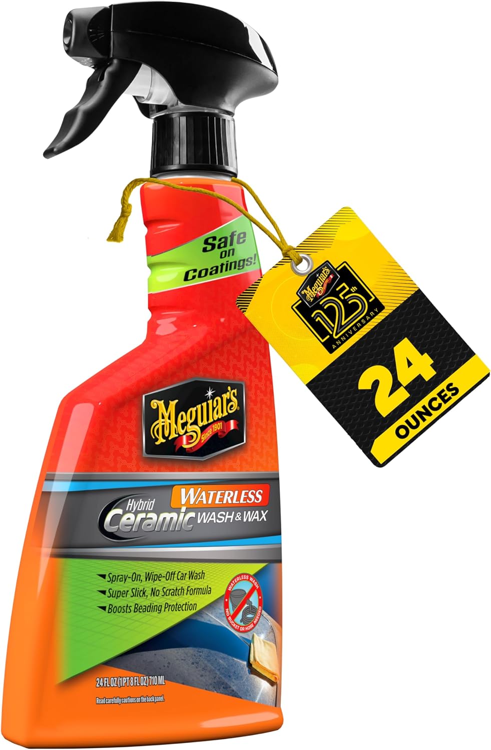 Meguiar's Hybrid Ceramic Waterless Wash and Wax | Waterless Car Wash & Wax Without Swirling or Scratching - Easy Car Maintenance, No Water Required - Image 2