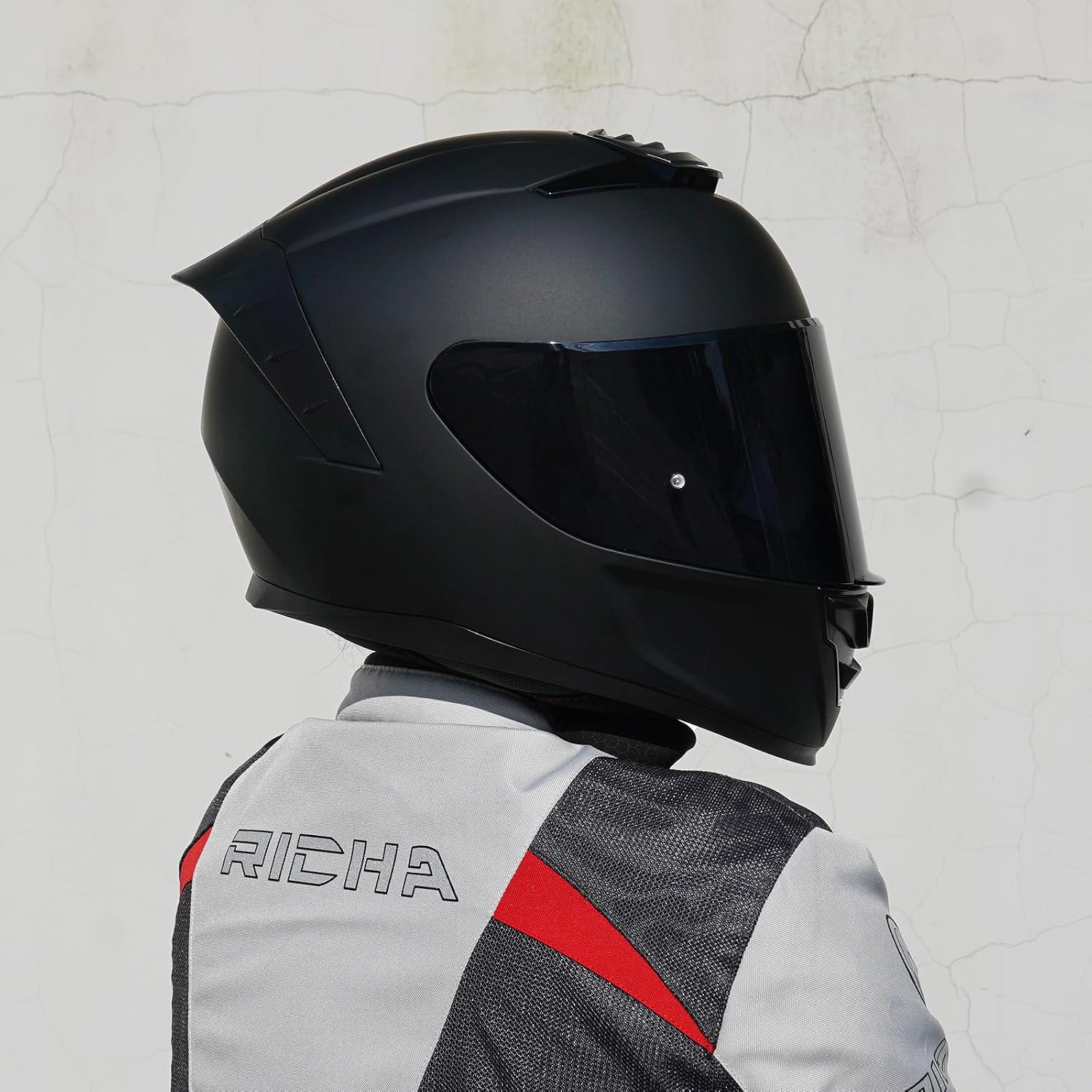 Full Face Motorcycle Helmets,MG611 DOT Approved Motorcycle Helmet | Motorbike Racing Street Bike Helmets for Adult Women Men with Black Visor & Storage Bag,Washable Liner,Glasses Friendly - Image 7
