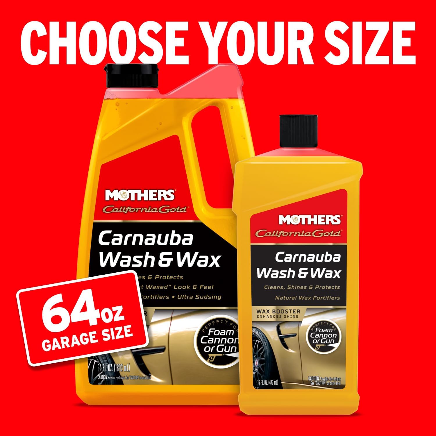 Mothers California Gold Carnauba Wash & Wax, 64 oz. (05674) | Cleans, Shines & Protects, Gentle, pH Balanced, Ultra-Sudsy, Spot-Free, Brilliant Finish, Won't Strip Wax or Ceramic - Image 7