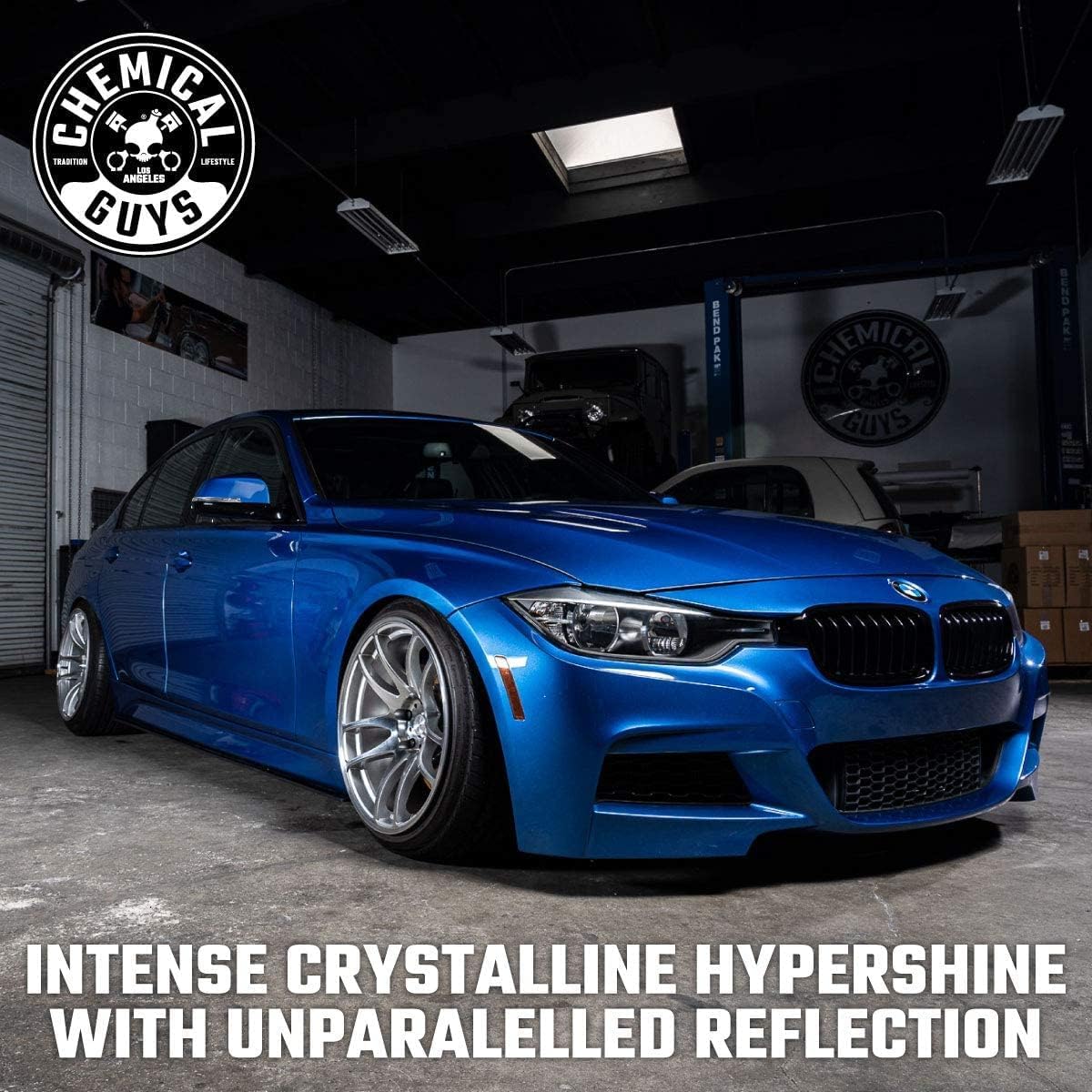 Chemical Guys, HydroSlick Intense Gloss Ceramic Coating HyperWax, 16 oz | Ceramic wax lays down high gloss and a hydrophobic, water-beading layer on paint, glass and trim, easy on and off - Image 5