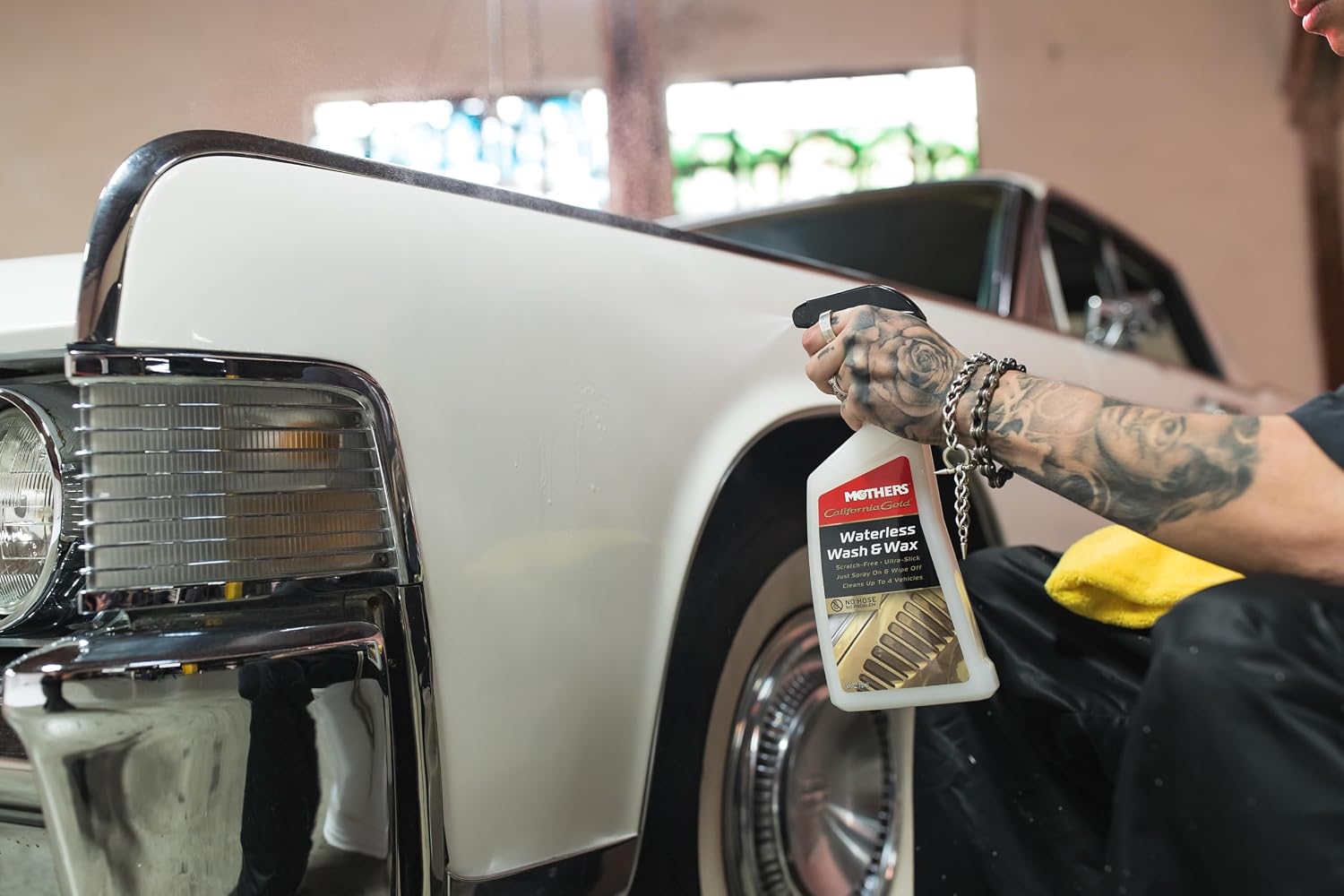 Mothers California Gold Waterless Wash & Wax, 24 oz. (05644) | Quick & Easy Car Care Without Water, Spray On & Wipe Off Ultra-Slick Formula Safely Removes Dirt & Grime Scratch-Free - Image 9