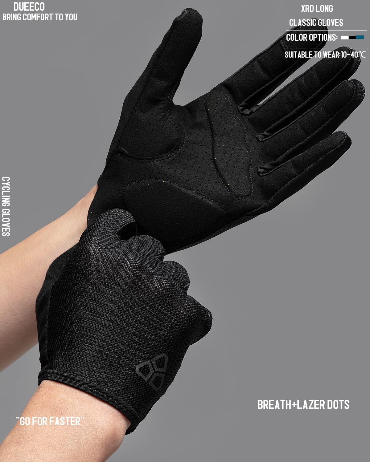 Cycling Gloves - Men & Women's Bike Gloves with 3MM XRD Palm Padding, Touch Screen Compatible for Mountain & Road Biking - Image 4