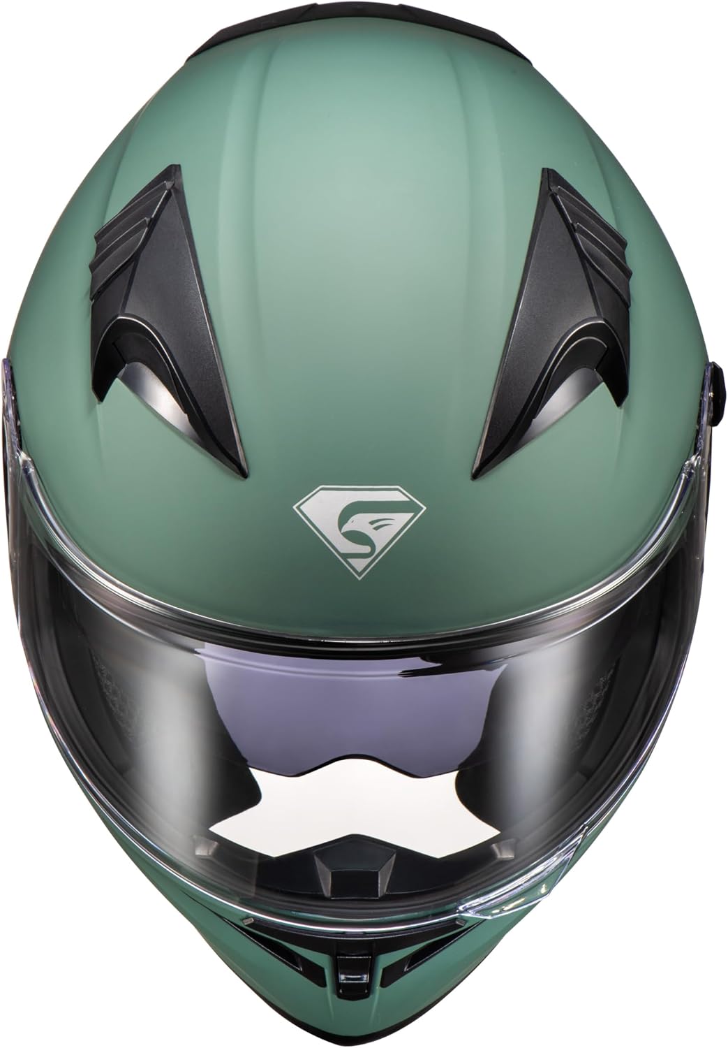 KYPARA Full Face Motorcycle Helmet with Internal Tinted Visor & DOT Approved for Moped ATV Cruiser Scooter (Alpine Matt Green, X-Large) - Image 5