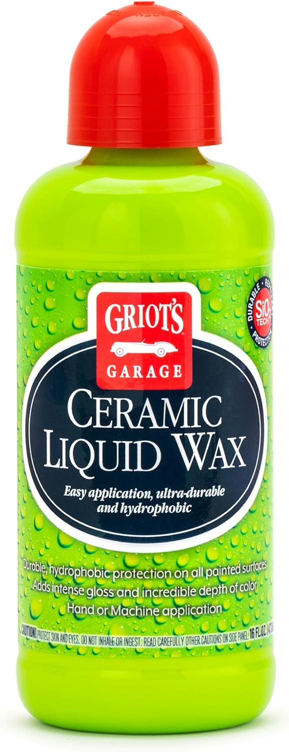 Griots Garage Ceramic Liquid Wax for Car Polishing and Detailing, High-Gloss Shine and Hydrophobic, Self-Cleaning Coating for Auto Paint, 10909, 16oz - Image 2