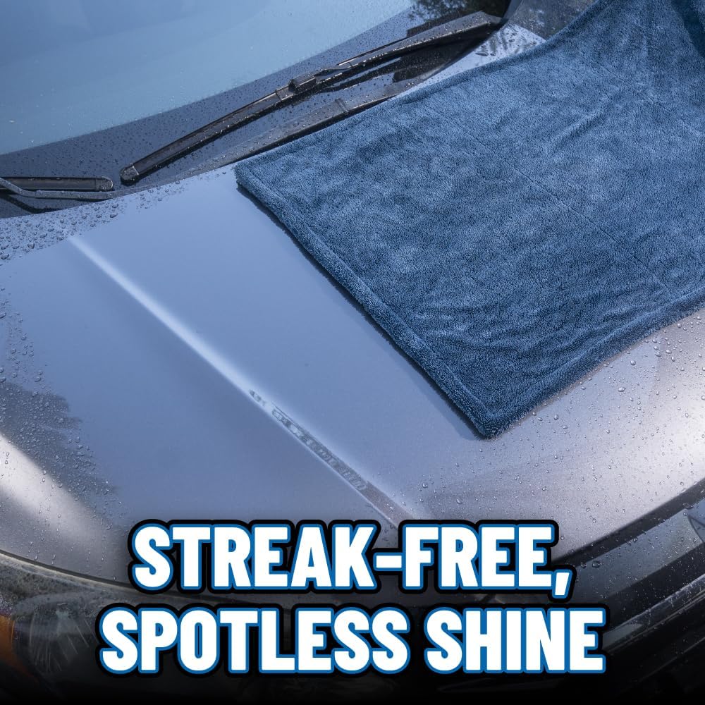Chemical Guys, Megalodon Twisted Loop Microfiber Drying Towel, 24 x 36 in | Twisted-loop microfiber holds more water than standard towels, ultra-plush and gentle for drying the whole car - Image 8