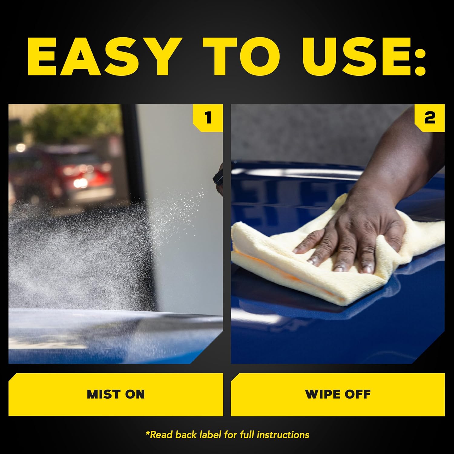 Meguiar's Ultimate Waterless Wash & Wax - Waterless Car Wash & Wax Without Swirling or Scratching - Easy Car Maintenance, No Water Required -1 Gallon (128 Oz) - Image 7