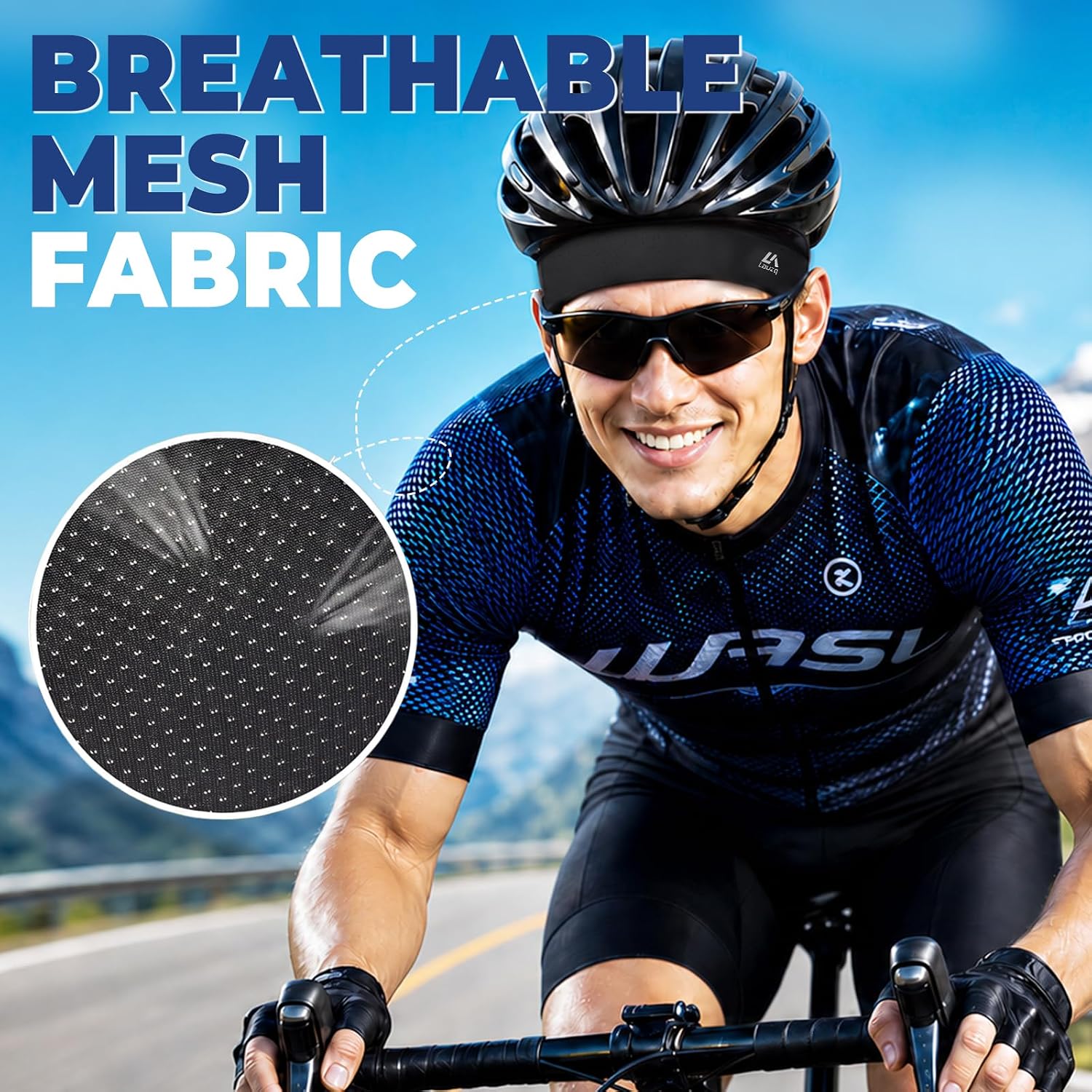 3Pack Cooling Breathable Mesh Skull Cap Helmet Liner, Sweat & Quick Dry Cycling Motorcycle Hard Hat Liner for Men Women - Image 5