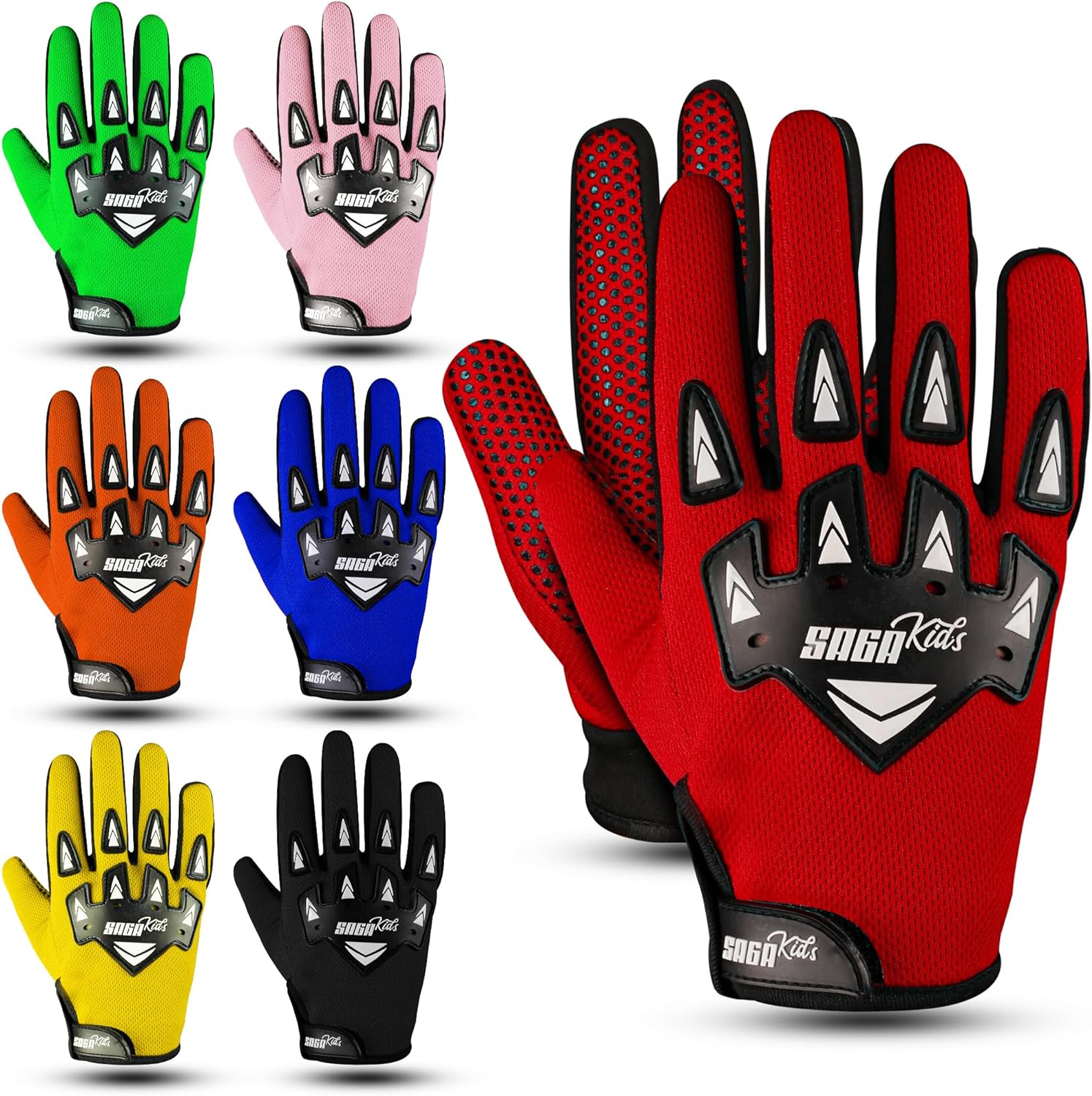 Youth Motocross Gloves – Antislip Kids Dirt Bike Gloves | Pro-Grade Protection for Dirt Bike & BMX Rider, High-Performance Motorcycle Gear for Boys & Girls, Built for Future Champions - Image 2