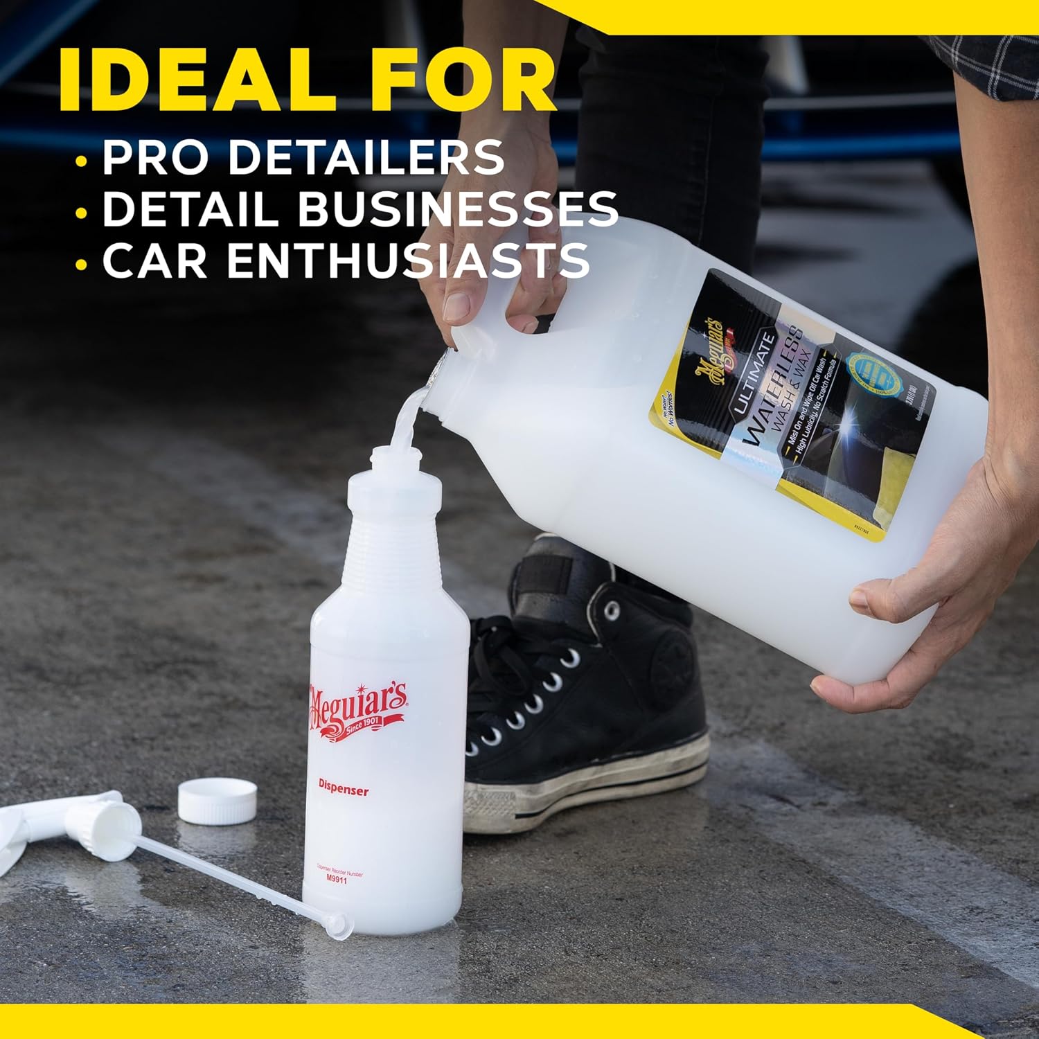 Meguiar's Ultimate Waterless Wash & Wax - Waterless Car Wash & Wax Without Swirling or Scratching - Easy Car Maintenance, No Water Required -1 Gallon (128 Oz) - Image 9