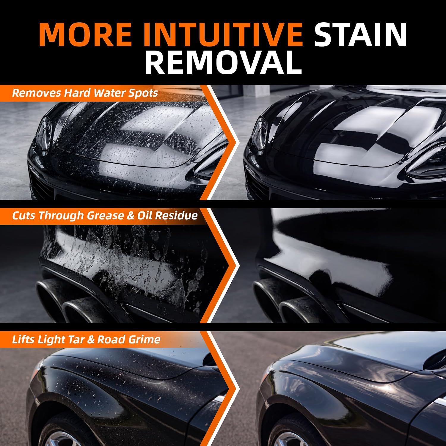 Liquid Cleaner Wax for Cars - 2 in 1 Car Wax Cleaner & Shine in One Step, Easy to Use Liquid for Paint Protection, Water Beading & Gloss for Black White Cars - 10.58 oz - Image 6
