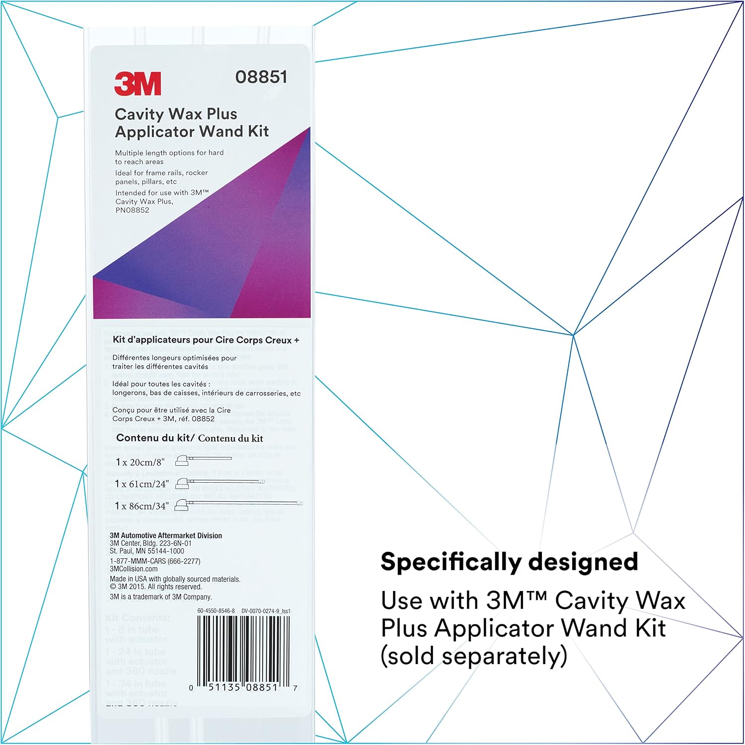 3M Cavity Wax Plus Aerosol Spray, 08852, 18 fl oz, Self-Healing, Chipping | Corrosion Protection; Non-Hardening; Peeling; Cracking - Image 15
