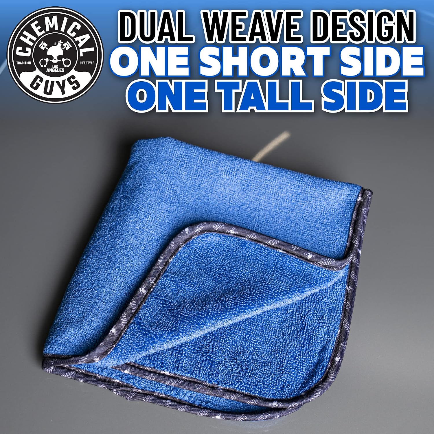 Chemical Guys, Professional Microfiber Towels, 16 x 16 in, Blue, 3 Pack | Ultra-soft, scratch-free towels to buff wax, dry panels and clean glass and interiors, machine washable - Image 4
