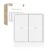 MOES Wireless Smart Scene Switch Button, Require MOES HUB, Zigbee Connection Tuya Battery Powered Included 12 Scene Controller Light Switch for Smart Home Automation 4 Gang White