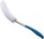 MagiDeal Vinyl Quote Me Long Anti-Slip Curve Handled Bath Body Brush, Easy Reach for Seniors, Suitable for Elderly/Pregnant Aid Bathing & Shower, Blue, 15.35″