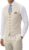 High-End Suits Linen Suits for Men Beach Summer Wedding Groomsmen 2 Piece Silm Fit Casual Light Suit Men’s Tuxedos Vest Pant