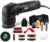 SPTA Mini Orbital Polisher – 3 Inch 10mm/780W Variable Speed Dual Action With Polishing Pads, Sanding Discs, Pad Conditioning Brush