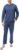 DAVID ARCHY Mens Pajamas Set Breathable Slub Cotton Henley Sleepwear, Textured Soft Loungewear for Hot Sleepers
