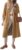 Tankaneo Womens Long Trench Coat Single Breasted Oversized Windproof Overcoat Fashion Outerwear