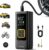 Car Tire Inflator Portable Air Compressor – Lamicall [4X Faster][150 PSI] Bike Air Pump, Rechargeable Battery, Pressure Gauge Display, LED Light, Automatic Car Cordless Pump for Motorcycle, Bike, Ball