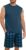 KUYIGO Mens Pajamas Set Tank Top and Plaid Shorts Casual 2 Piece Sleeveless Loungewear Pjs Sleepwear with Pockets