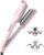 Curling Iron Hair Crimper Waver – TYMO ROVY Beach Waves Curling Wand, Ionic Deep Waver Hair Curler Tool with Ceramic 3 Barrel for Women, Dual Voltage, Anti-Scald, Easy to Use, Pink, 1 Inch