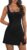 OFEEFAN Athletic Dress for Women Mini U Neck Sleeveless Built in Shorts with Pockets Tennis Golf Graduation