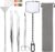 Luxiv Aquarium Aquascape Tools Kit, 6 in 1 A Aquatic Plant Aquascaping Tool Stainless Steel Tweezers Scissors Spatula for Aquarium Tank Clean Aquascape Tools with Fishing Net, 80P PH Paper