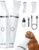 oneisall Dog Clippers with Double Blades,Cordless Small Pet Hair Grooming Trimmer,Low Noise for Trimming Dog’s Hair Around Paws, Eyes, Ears, Face, Rump (White)