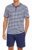 PrinStory Men’s Pajamas Set Short Sleeve Pjs 2 Piece Comfy Pajama Sleepwear Henley Loungewear Sets with Pockets
