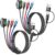 Cruise Essentials 2026, Dual Type-C Port 4 in 2 Multi Charging Cable for iWatch Charger/iPhone17/IP, Travel Essentials USB-A/USB-C Cable for iWatch Ultra/SE/11-2, iPhone17-8, GalaxyS26, Car- 2Pcs 5FT