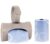 Ubbi Retractable Bag Dispenser for Diaper Bag, Portable Bag Holder for Travel, Newborn Baby Essentials, Diaper Bag Must Have, Includes 24 Lavender Scented Bags, Taupe