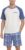 MyFav Mens Pajama Set Soft Summer Pjs Short Sleeves Shirts and Shorts Loungewear Sleep Sets