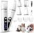 Dog Clippers for Grooming, 4 in 1 Dog Grooming Kit Hair Clipper with LCD Display, Dog Trimmer for Grooming, Dog Hair Trimmer for Paw Nail Grinder,Shaver Grooming Supplies for Pet Cats Dogs