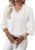 SHEWIN Women Smocked Neck Tops 3/4 Sleeve Loose Fit Shirts Business Dressy Casual 2026