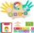 2-in-1 Math Manipulatives Number Counting Blocks Toys & Teaching Clock, Preschool Learning Activities for Toddlers 2-4, Educational Montessori Toys for 3 4 5 Year Old Boys Girls Birthday Gift