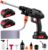 Cordless Pressure Washer, 1500W Portable Power Washer, Rechargeable Battery Pressure Washer with 5M Hose & 3 Nozzles, Electric Pressure Washers for Car Patio Garden Cleaning Watering