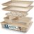 Baking Pans Set, Nonstick Stackable Bakeware Sets, Oven Pans for Cooking, AIVIKI 6 Pieces Baking Sheets Set Including Cookie Sheet, Deep Roaster Pan, Square Pan, Loaf Pan, Muffin Pan, Carbon Steel