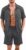 Ekouaer Men’s Hawaiian Shirt and Shorts Sets 2 Piece Beach Outfits Button Down Summer Pajamas Set Vacation Lounge Sets XS-XXL