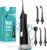 COSLUS Water Dental Flosser Teeth Pick C20: ADA Accepted, Portable Cordless Oral Irrigator 300ML Rechargeable Travel Irrigation Cleaner IPX7 Waterproof Electric Flossing Machine for Teeth, Black