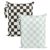 Tiny Twinkle Mess Proof Wet Bags | 2-Pack Reusable Waterproof Wet Bags for Swimsuits | Baby Clothes | Travel & Diaper Bag (Black, Green Checkers)