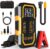 Jump Starter with Air Compressor, Battery Jumper Starter Portable(9.0 Gas/6.5L Diesel) with Tire Inflator, 12V Car Battery Jump Starter with Smart Jumper Cables, LED Light, LCD Display