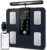 GE Smart Scale for Body Weight: 8-Electrode Digital Bathroom Scale for Weight Fat BMI Muscle Mass Full Body Composition Analyzer 50 Measurements Bluetooth Highly Accurate Weighing Machine 400lb Black