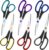Scissors Set of 6-Pack, 8″ Scissors All Purpose Comfort-Grip Handles, Sharp Scissor for Office Home School Craft Sewing Fabric Supplies, High/Middle School Student Teacher, Right/Left Hand