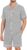SWOMOG Mens Pajama Set Short Sleeve 2 PCS Sleepwear Button Down Soft Loungewear Modal Set Pj Set with Pockets S-3XL