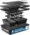Bakken 8-Piece Ceramic Coated Bakeware Sets, Nonstick Aluminized Steel Pans with Muffin, Loaf, Cake, Roasting Pan, & Cooling Rack, Oven Safe Up To 500°F, Dishwasher Safe, BPA, PTFE & PFAS Free, Black