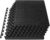 ProsourceFit Exercise Puzzle Mat ½-inch, EVA Interlocking Foam Floor Tiles for Home Gym, Workout Equipment, Kids Play Areas, Black, 24 SQ FT – 6 Tiles