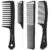 SALONSILK 4PCS Professional Comb Set, Wide Tooth Rat Tail Fine Tooth Hair Combs, Braiding Cutting Barber Styling Curly Parting Set for Men and Women