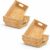 M4DECOR Set of 6 Water Hyacinth Wicker Storage Baskets for Shelves – Woven Snack Baskets for Organizing Pantry, Closet & Kitchen – Natural Storage Bins with Handles (6 Packs)