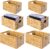 M4DECOR Set of 6 Water Hyacinth Storage Baskets – Wicker Storage Baskets for Shelves, Pantry Baskets for Organizing, Handwoven Wicker Baskets for Storage (Combo 2 Sets SML)