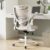 MUXX.STIL Office Chair, Ergonomic Desk Chair with Adjustable Lumbar Support and Flip up Armrest, Breathable Mesh Computer Chair for Home Office, Khaki